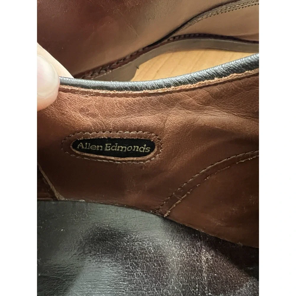 Allen Edmonds 5737 Brown Leather Fifth Avenue Cap Toe Oxford Dress Shoes Mens 11